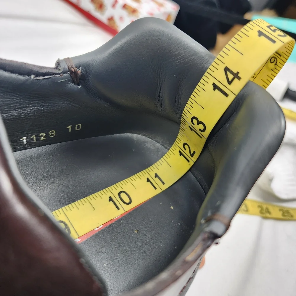 Prada Brown Leather Slip-On Oxfords with Black Soles